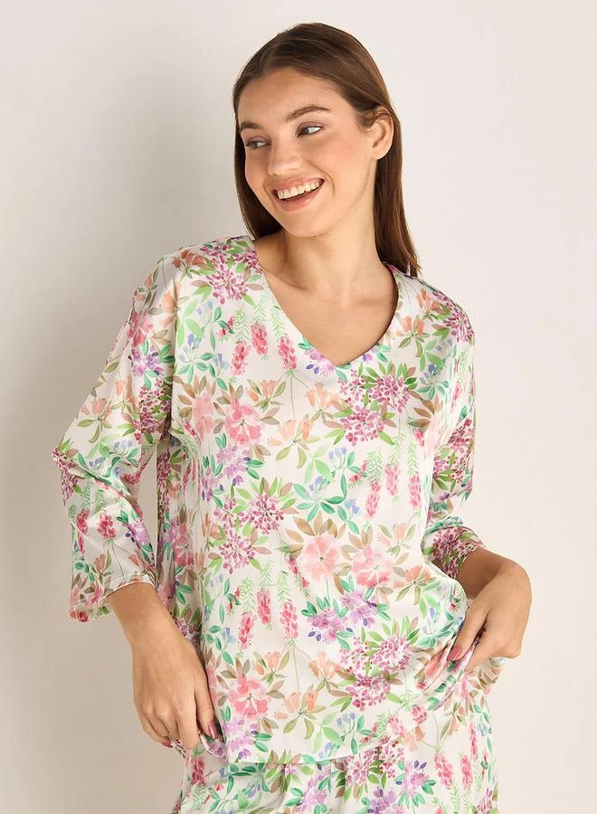 سبلاش فيڤ Pyjama Set V-neck Top & Trousers